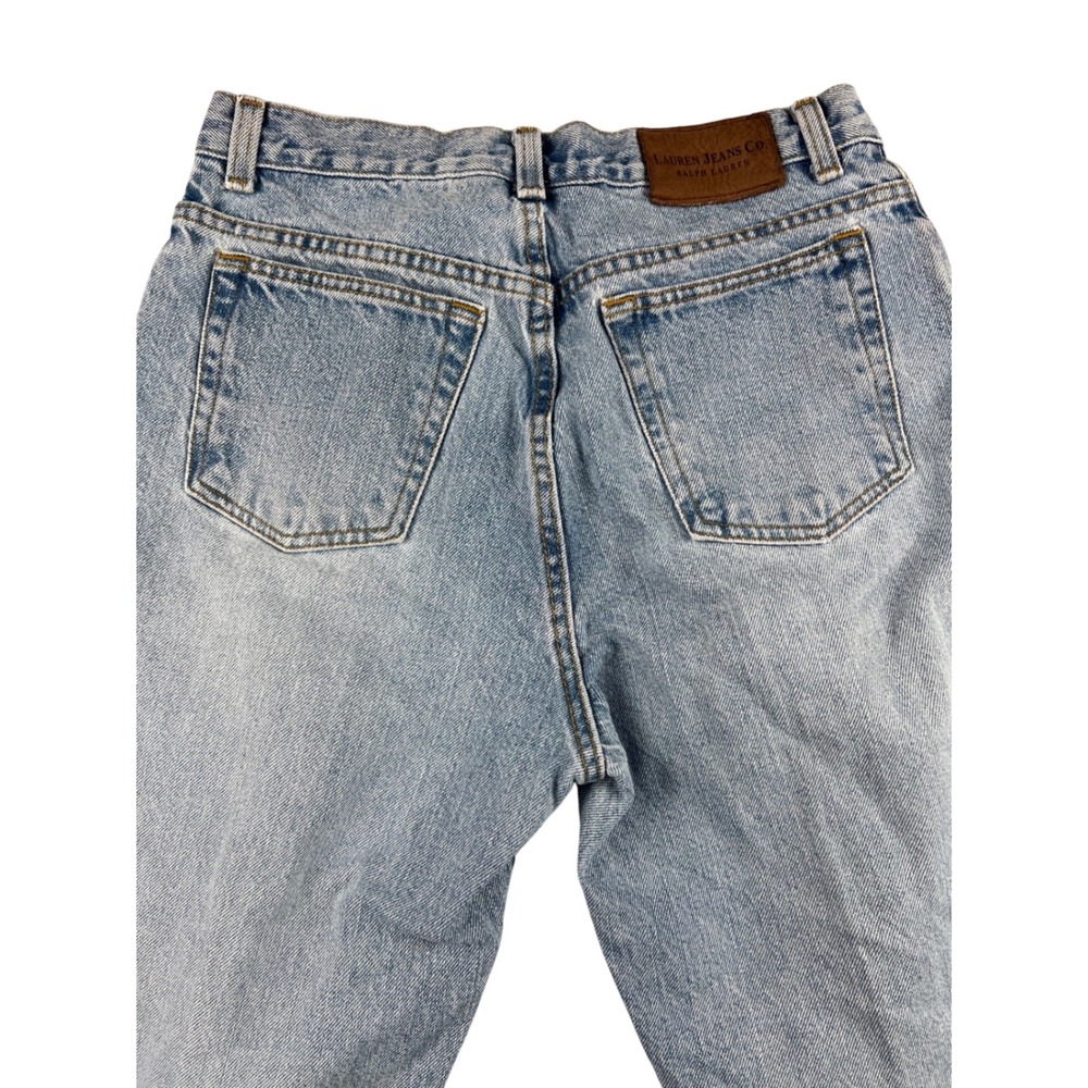 Lauren Ralph Lauren Jeans Co High Rise Straight Leg Light Wash Denim Size 8 Y2K